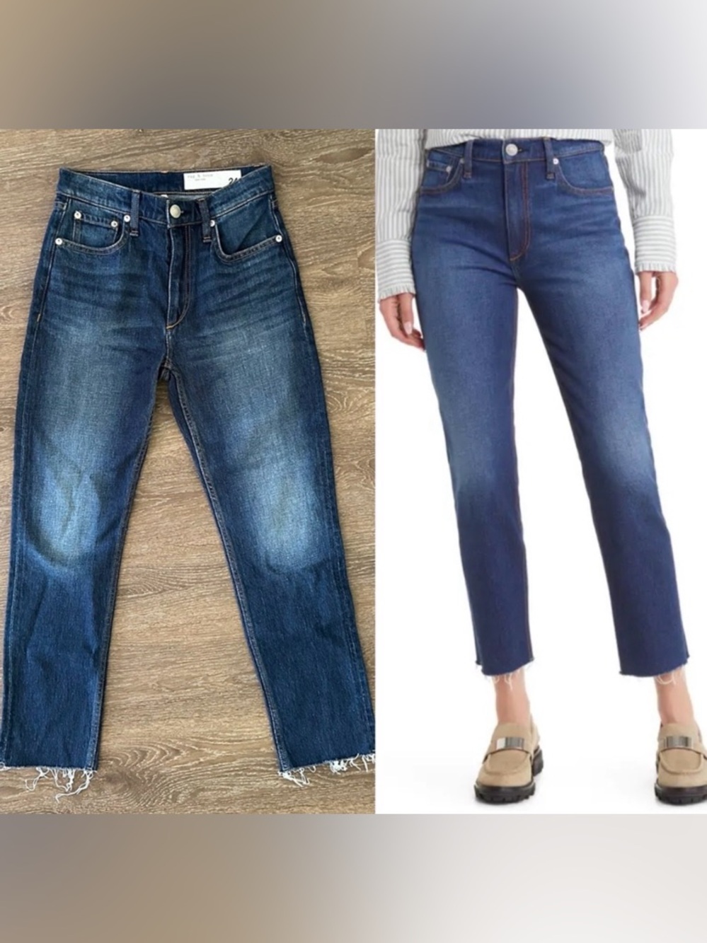 rag & bone Wren Slim Fit Jeans in
Ava size 24  WREN HIGH-RISE SLIM STRAIGHT